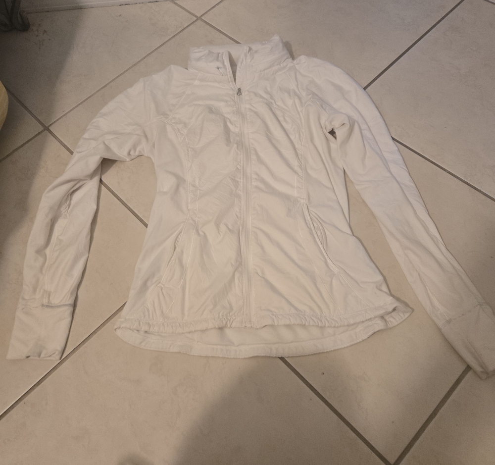 lululemon athletica White Lightweight Zip-Up Jacket
